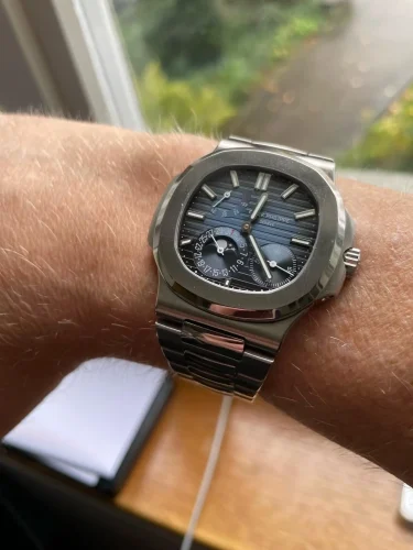 Patek Philippe Nautilus Steel Blue Dial Moon Phase 5712/1A-001 Supreme Replica Edition photo review