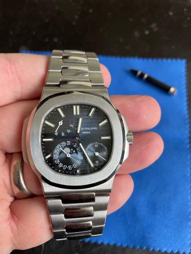 Patek Philippe Nautilus Steel Blue Dial Moon Phase 5712/1A-001 Supreme Replica Edition photo review