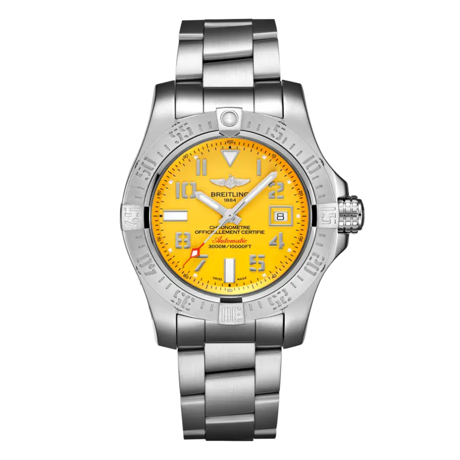 Breitling-Avenger-II-Seawolf-A173311519-Replica.webp Breitling Avenger II Seawolf A17331 “Yellow Dial” Perfect Clone Edition - Image 1
