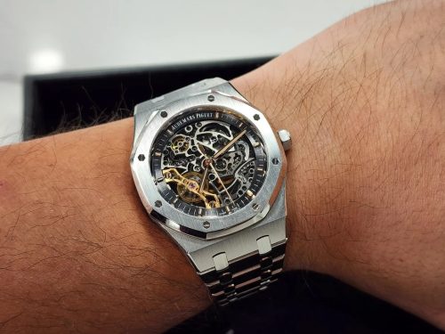 Audemars Piguet Royal Oak Double Balance Wheel Openworked 15407ST Replica photo review