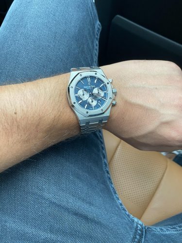 Audemars Piguet Royal Oak Chronograph 26331ST “Blue Dial” 1:1 Clone Edition photo review