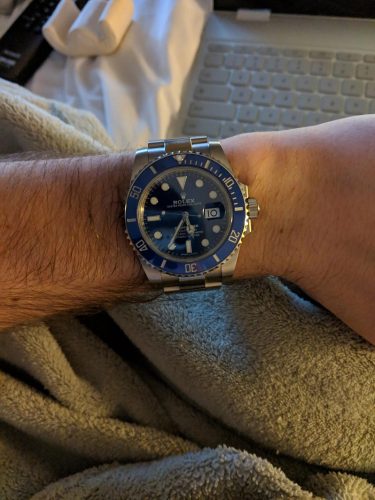 Rolex Submariner Date 116619 “Smurf” Perfect Duplicate Edition photo review