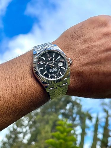 Rolex Sky-Dweller 326934 “Black Dial Jubilee” Masterpiece Replica photo review