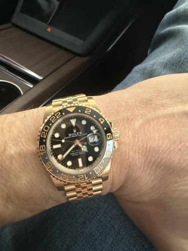 Rolex GMT-Master II 116718LN “Yellow Gold” Authentic Super Replica photo review