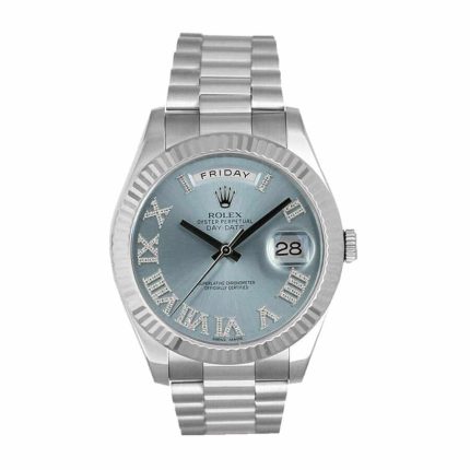Rolex Day-Date II 218239 “Ice Blue Roman Dial” Masterpiece Replica