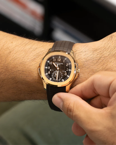 Patek Philippe Aquanaut Travel Time “GMT” 5164 Handcrafted Replica Edition photo review