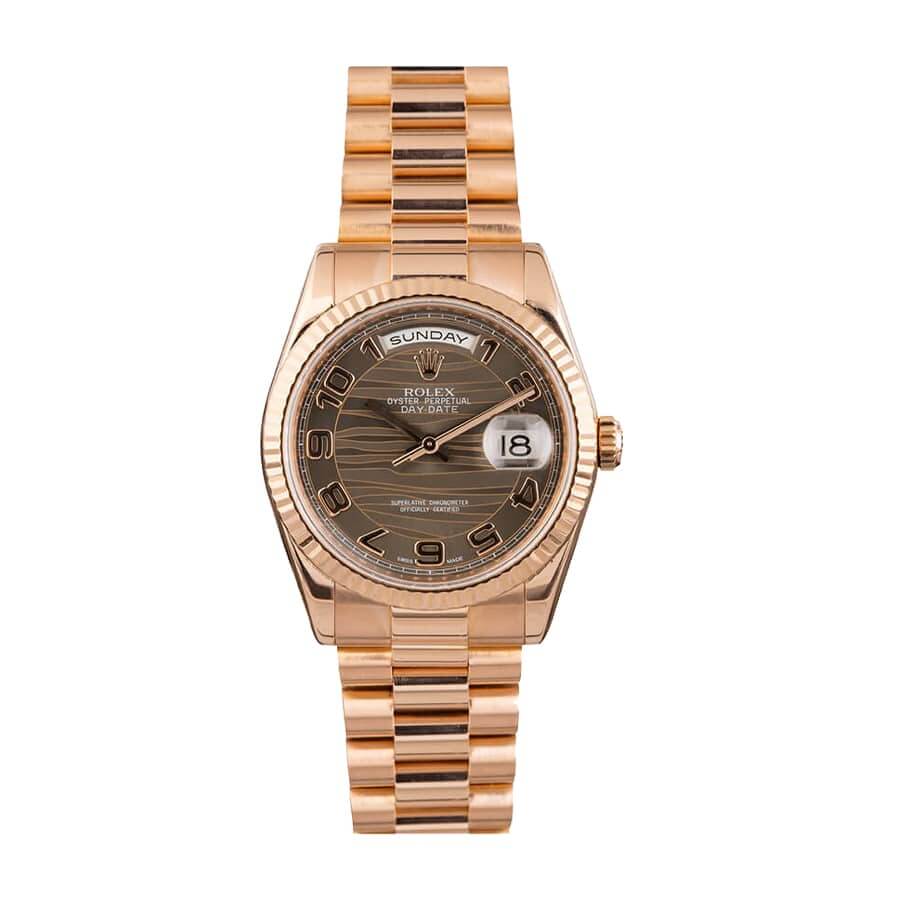 rolex-day-date-bronze-wave-218235-replica.jpg Rolex Day-Date 218235-0035 “Wave” Perfect Clone Quality - Image 1